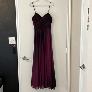 Ombré Bridesmaid Prom Formal Sparkly Dress